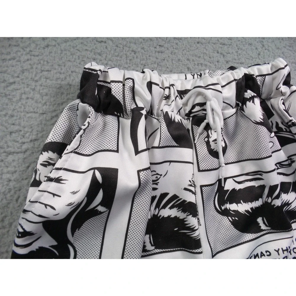 Trasher Magazine Pants Youth XXL 21x26‎ White Elastic Waist All Over Print